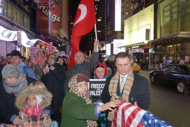 Times Meydanında  ABD’ye protesto (özel haber)