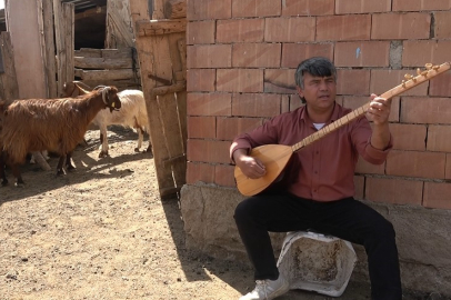 Koyunlarla koro kurdu: O çalıyor, koyunlar eşlik ediyor