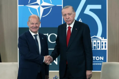 Cumhurbaşkanı Erdoğan, Almanya Başbakanı Olaf Scholz’u kabul etti