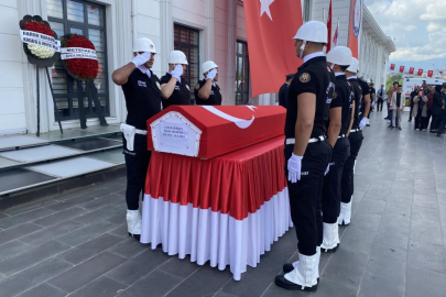 Hayatını kaybeden polis için tören: Gözyaşlarıyla uğurlandı