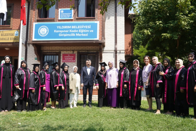 Yıldırım’ın üreten kadınları mezuniyet heyecanı yaşadı