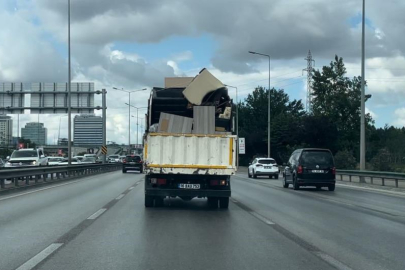 Bursa'da tehlikeli taşımacılık kamerada