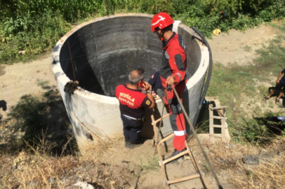 Serinlemek için girdiği su kuyusu sonu oldu