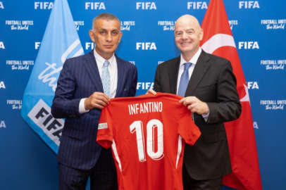 TFF Başkanı Hacıosmanoğlu, FIFA Başkanı Infantino ile görüştü