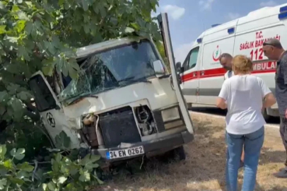 Bursa'da direksiyon hakimiyetini kaybetti, tarlaya uçtu