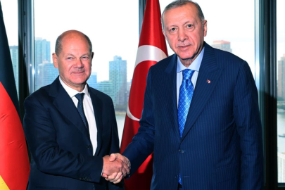 Cumhurbaşkanı Erdoğan, Almanya Başbakanı Scholz’u kabul etti