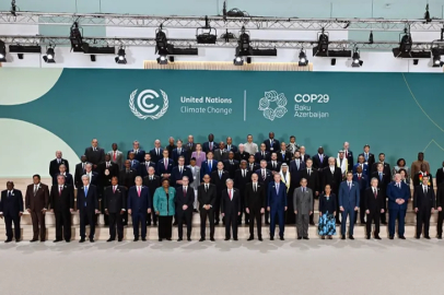 Cumhurbaşkanı Erdoğan, COP29 aile fotoğrafı çekimine katıldı