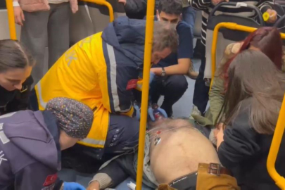 Bursa'da metroda kalp krizi geçiren vatandaş için seferberlik